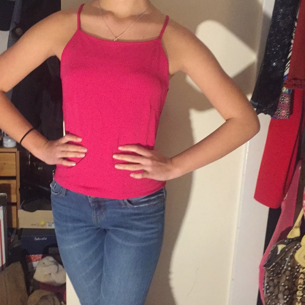 Hot pink top